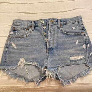 Agolde Parker jean shorts. Size 25- runs large
